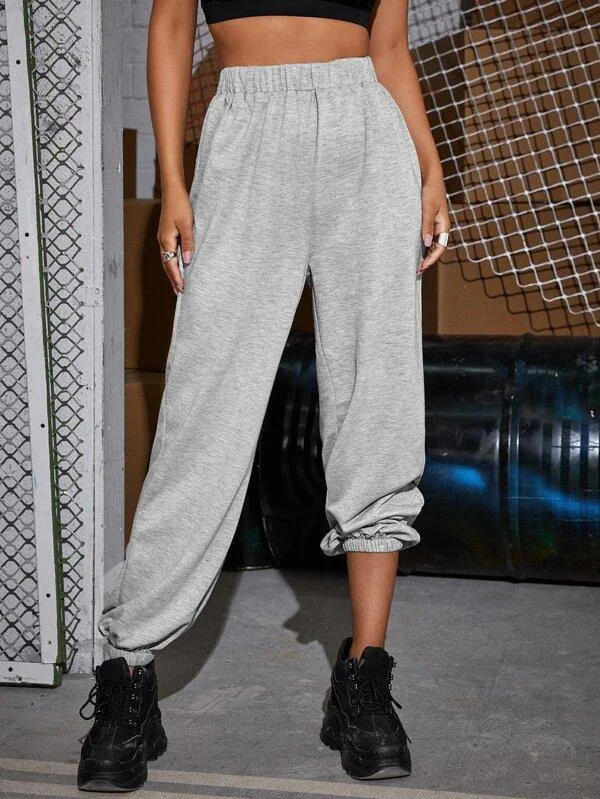 High Wist Carrot Pants Trendy Printed Pants