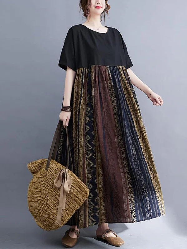 Flower pattern dress women's S4644517 Tunics Evening elegant