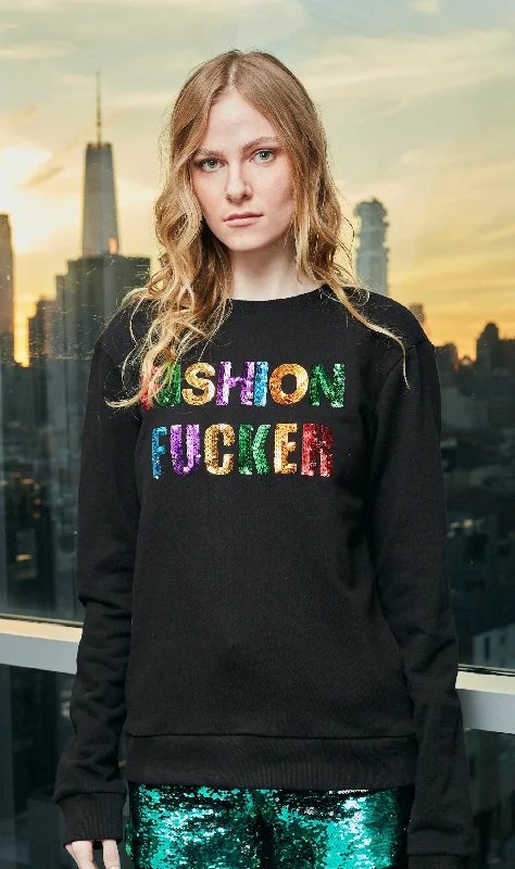 Any Old Iron Fashion Fucker Sweatshirt Hoodie with Illustration Artistic Creative