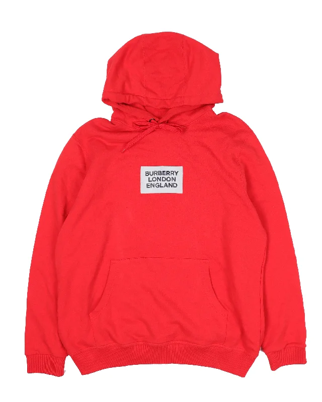 Box Logo Hoodie Hoodie with Crew Neck Simple Timeless