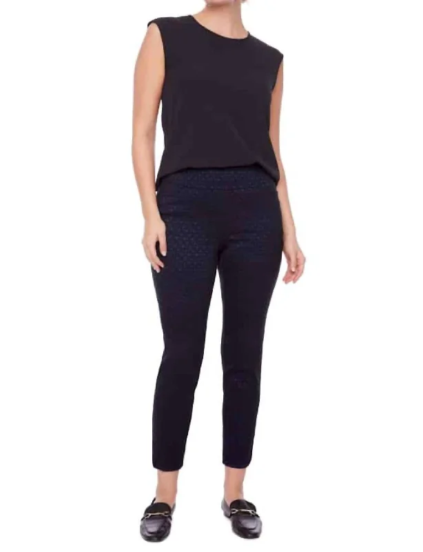 28" Techno Petal Ankle Pants In Blaze Stylish Slim Trousers