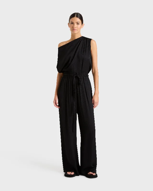 Ardea Luxe Pant - Black Stylish Paperbag Waist Pants