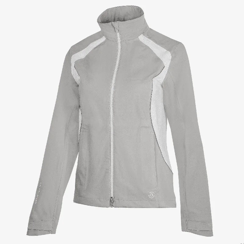 Amy - Waterproof golf jacket Faux Fur Fabric Real Fur Fabric Shearling Fabric