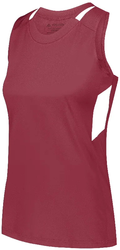 MAROON/WHITE