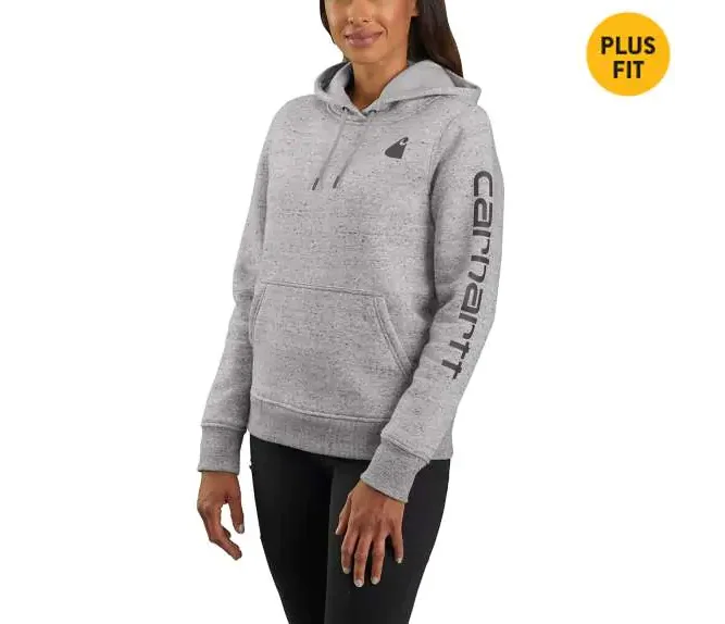 Carhartt 102791 - Women's Clarksburg Graphic Sleeve Pullover Sweatshirt Slim Sleeve Pullover
