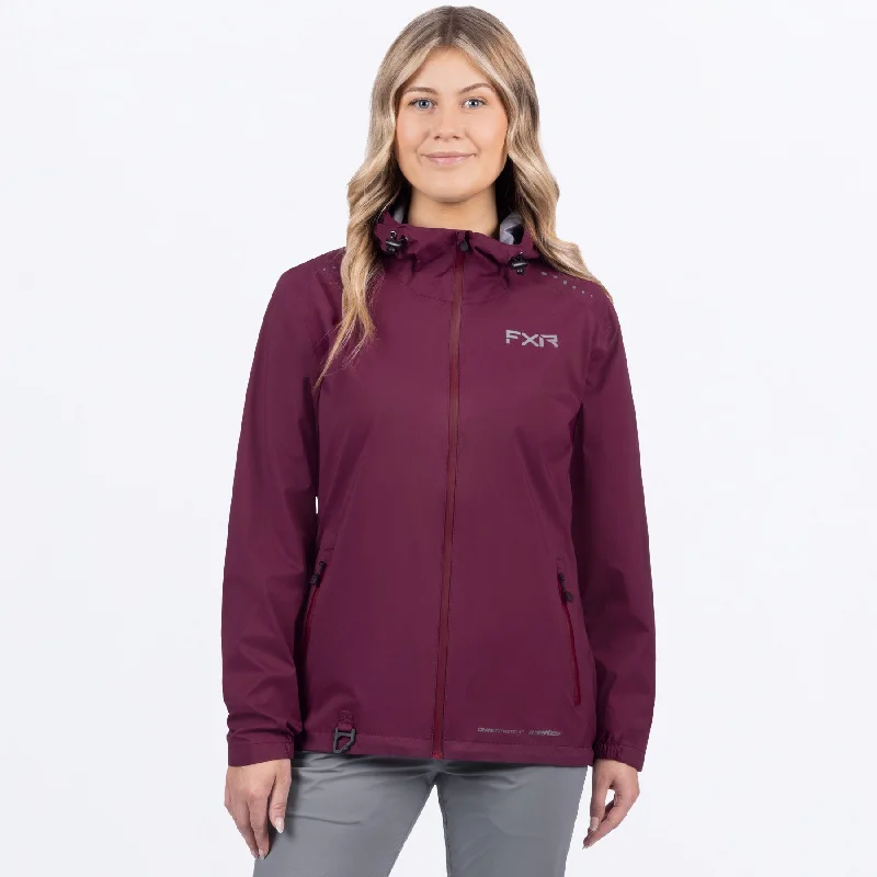 Women's Adventure Lite Tri-Laminate Jacket V-Neck Jacket Boat Neck Jacket Square Neck Jacket