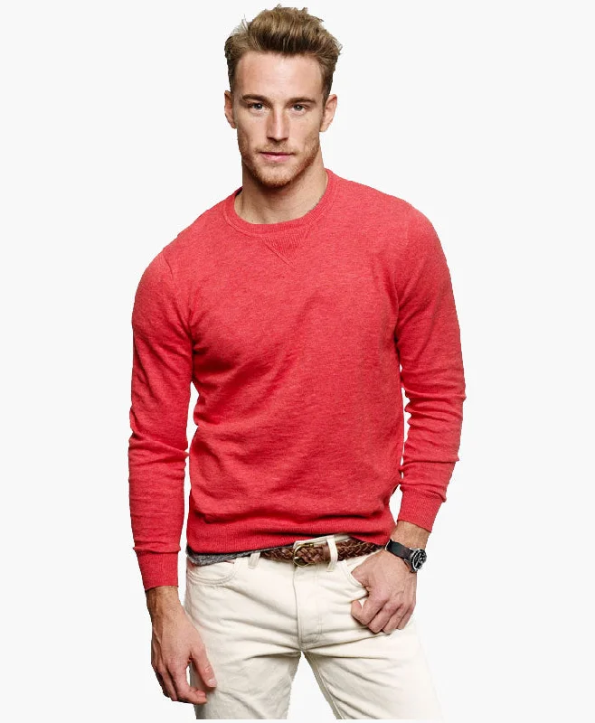Men Striped Sweater Neon Metallic Matte