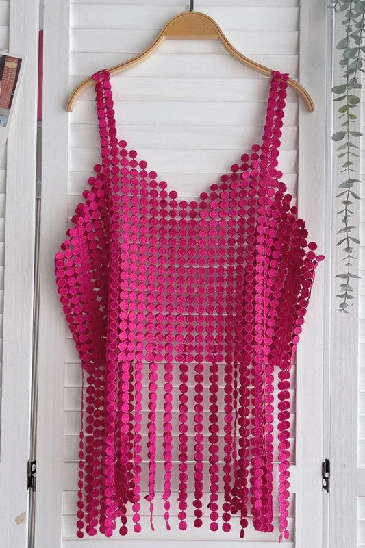 HOLLOWED OUT SUSPENDER TANK TOPS one shoulder tank