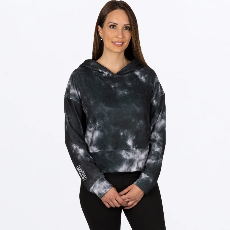Women's Balance Cropped Pullover Hoodie Box Sleeve Comfort