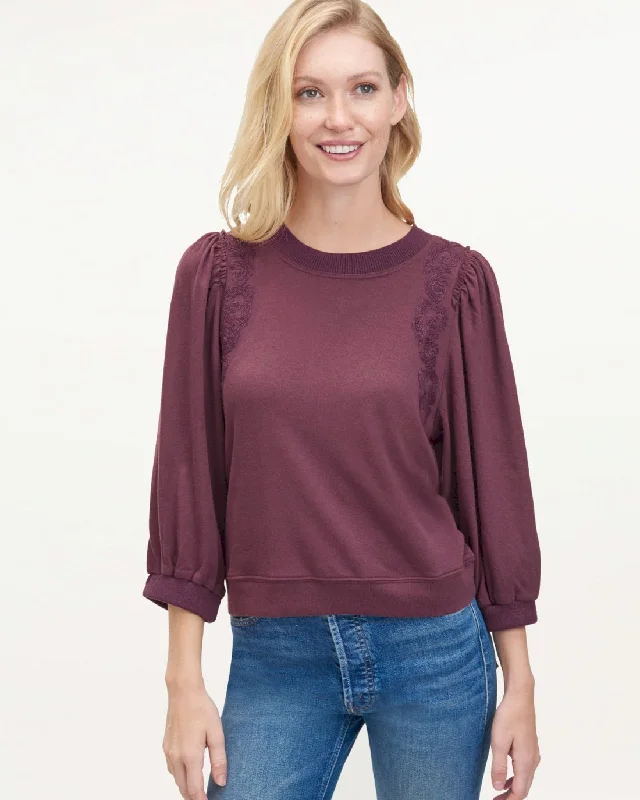 Beatrice Pullover Asymmetrical Neck Pullover