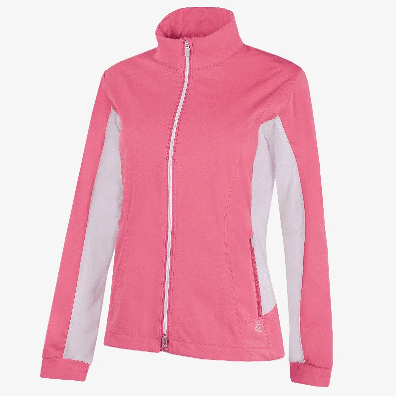 Larissa - Windproof and water repellent golf jacket Fleece Fabric Down Fabric Feather Fabric