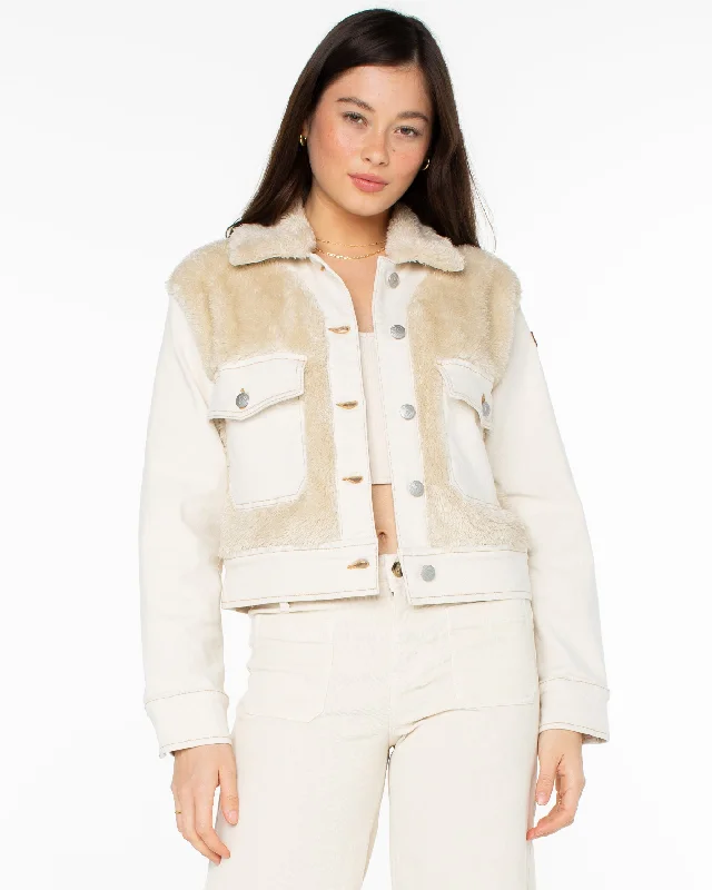 No Wokkas Jacket - Natural Belted Jacket Elasticated Jacket Padded Jacket