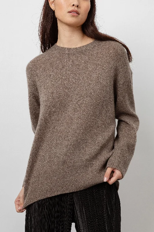 JUNO SWEATER - HAZELNUT Terry Blend Velvet Blend Canvas Blend