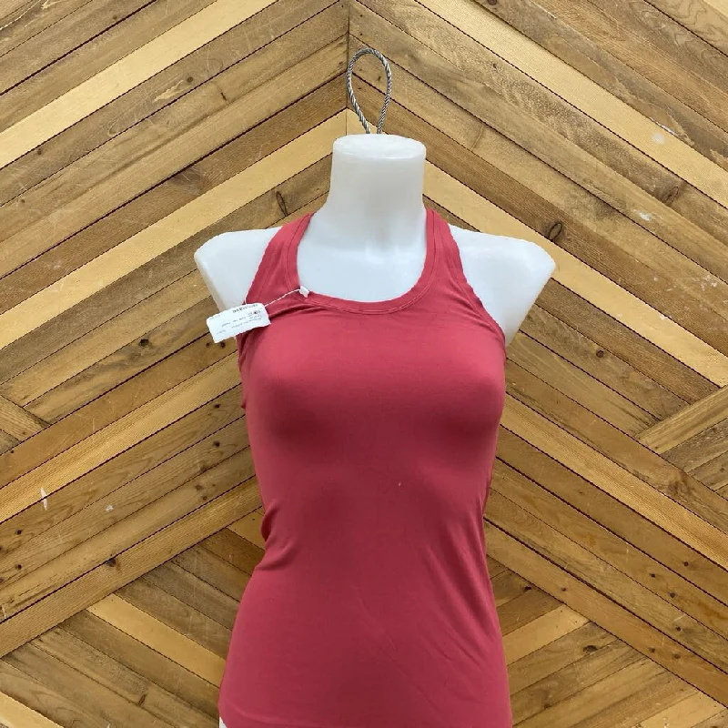Lululemon- Tank top : Redish Pink -women-SM flirty tank top