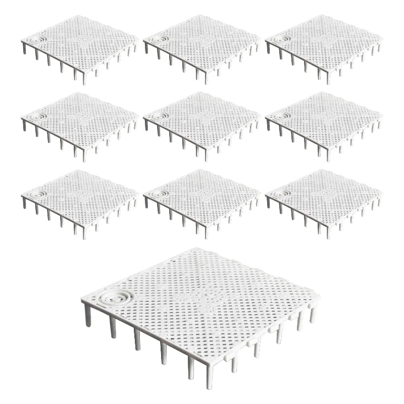 Maxbell 10Pcs Fish Tank Bottom Filter Plate Suction Filter Plate White lounge tank top