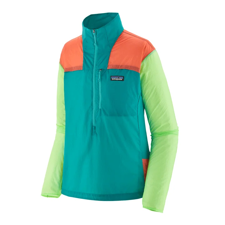 Patagonia Houdini Stash 1/2-Zip Pullover Womens Ruffle Neck Pullover