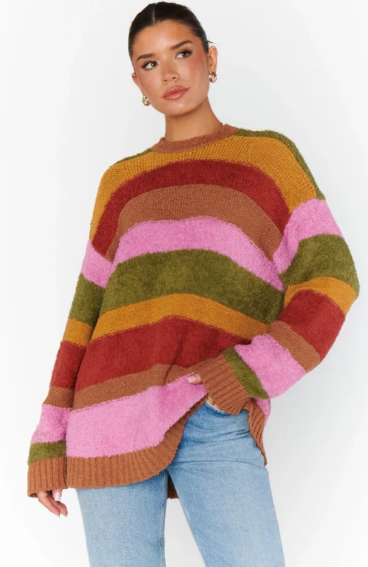 Show Me Your Mumu - Chilly Sweater Ribbed Striped Patterned