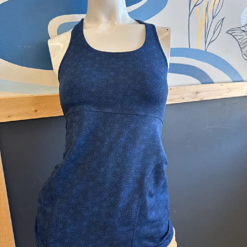 Lululemon - Women's Tank top: Blue-women- crossback tank top