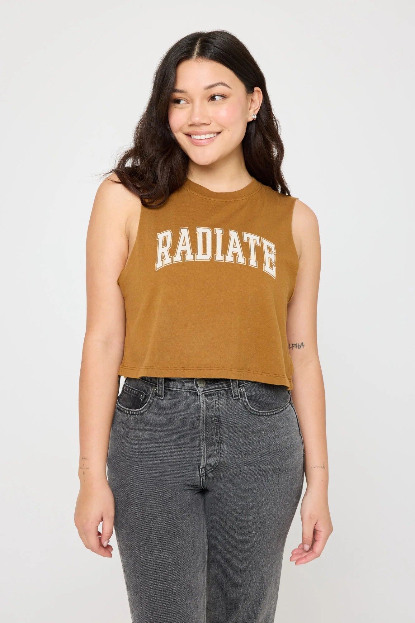 Spiritual Gangster Radiate Callie Crop Tank vibrant tank top