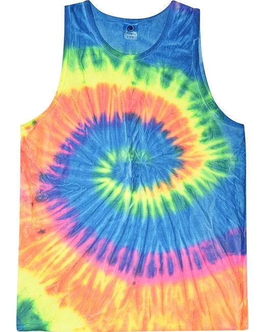 Tie-Dye Adult 5.4 oz. 100% Cotton Tank Top CD3500 vintage tank top