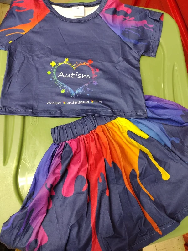 Autism Skirt and Top outfit pleated skirt texture