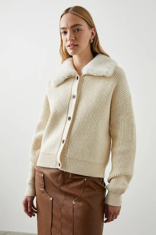 ESME SWEATER - IVORY Fitted Slim Tailored