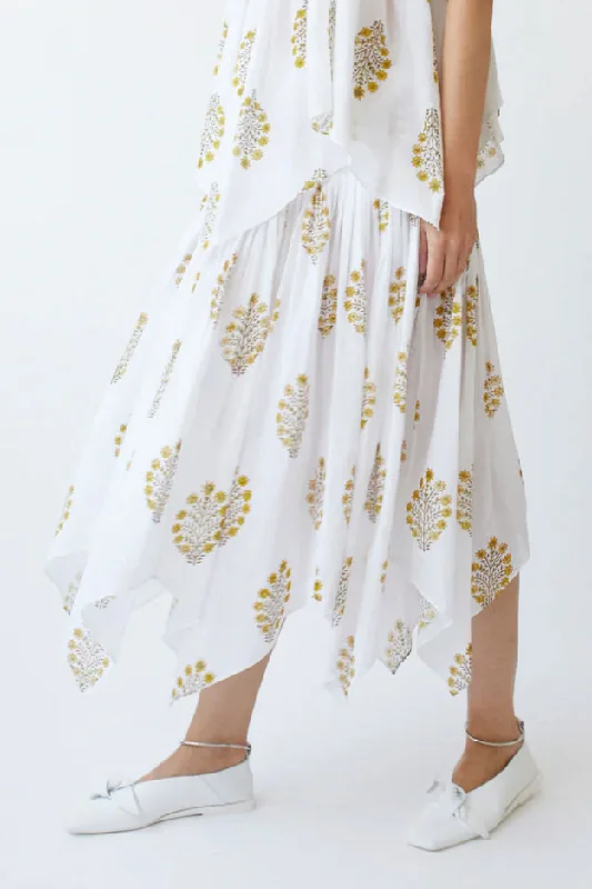 Etretat Handkercheif Skirt linen skirt natural