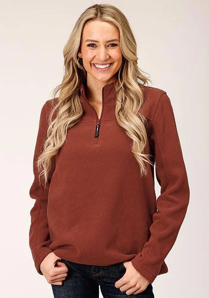 Women's Micro Fleece Pullover Tight Sleeve Top
