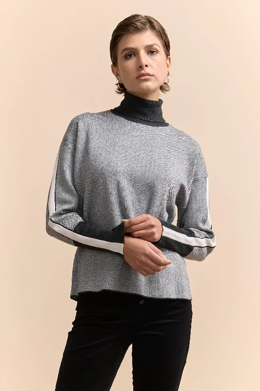 Turtleneck sweater Iron Safe Non-Iron Wrinkle Free