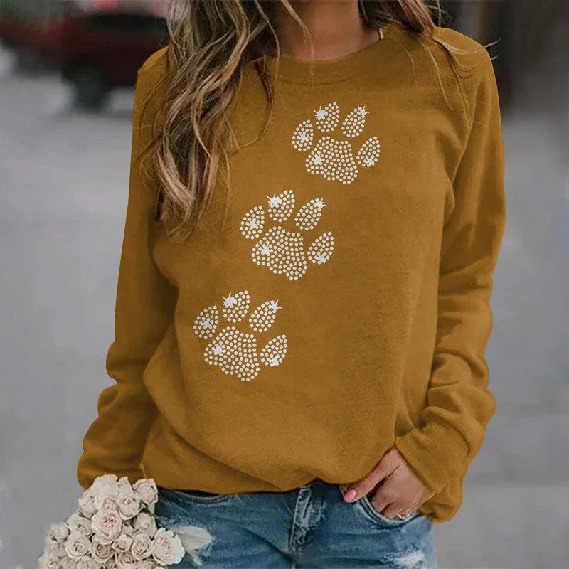 Women's Pullover Round Neck Irregular Sweater Mock Neck Pullover