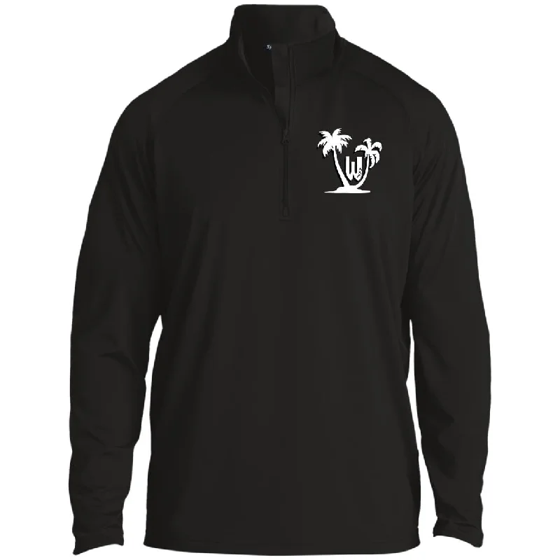 Tiki Oasis 1/2 Zip Pullover Short Sleeve Top