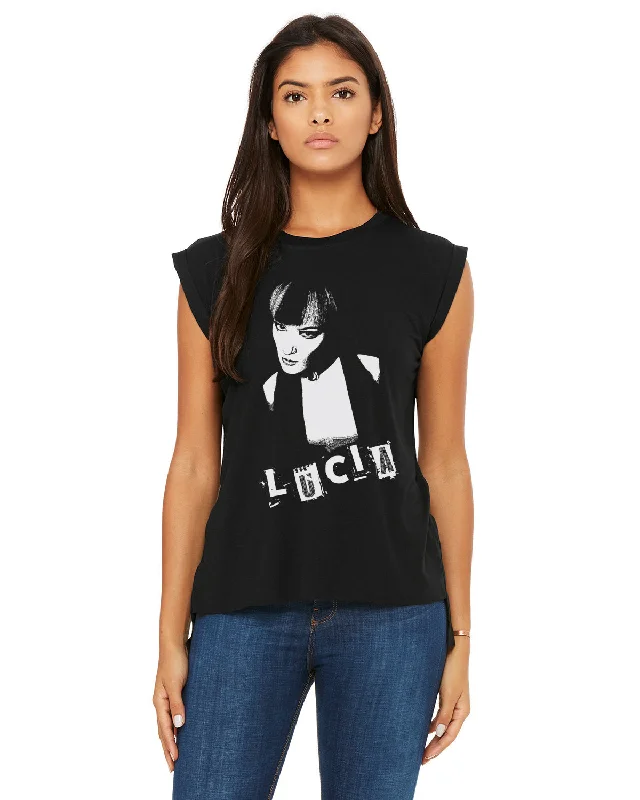 Lucia Cifarelli Unisex Tee or Ladies Tank - Vintage Black spandex blend tank