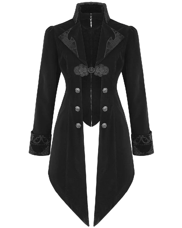 Devil Fashion Womens Lannister Jacket - Black Mesh Jacket Canvas Jacket Denim Jacket