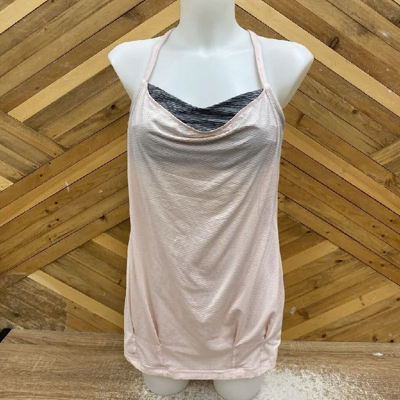 Lululemon - Women's Tank Top: Light Pink/Grey-women-8 activewear tank top