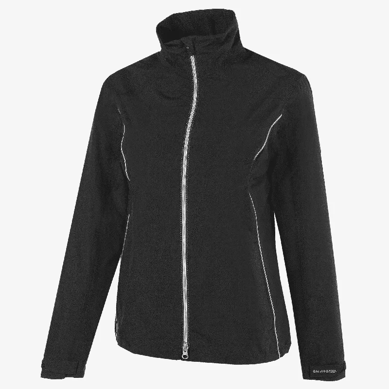Anya - Waterproof golf jacket Stand-Up Collar Roll-Neck Collar Turtle Neck