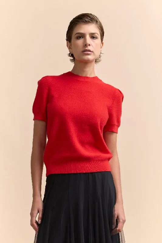Crew neck sweater with open back Nylon Fabric Polyester Fabric Spandex Fabric