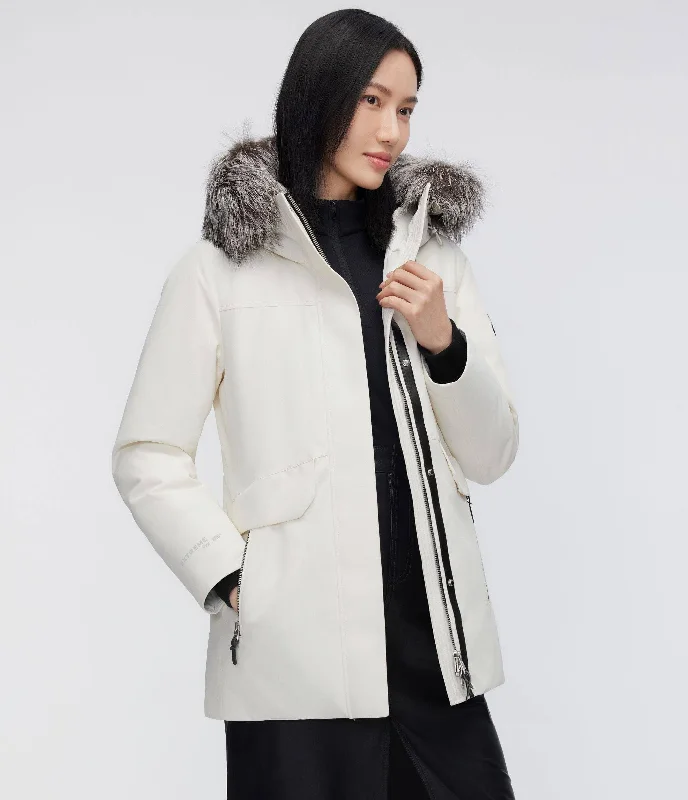Women's Premium Extreme Goose Down Jacket 2384 Wool Jacket Cashmere Jacket Tweed Jacket