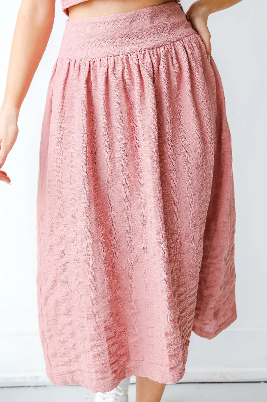 True As Can Be Midi Skirt modal blend skirt