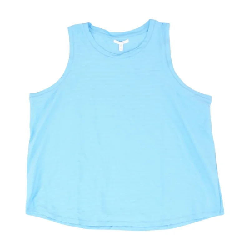 Blue Striped Active Tank floral tank top