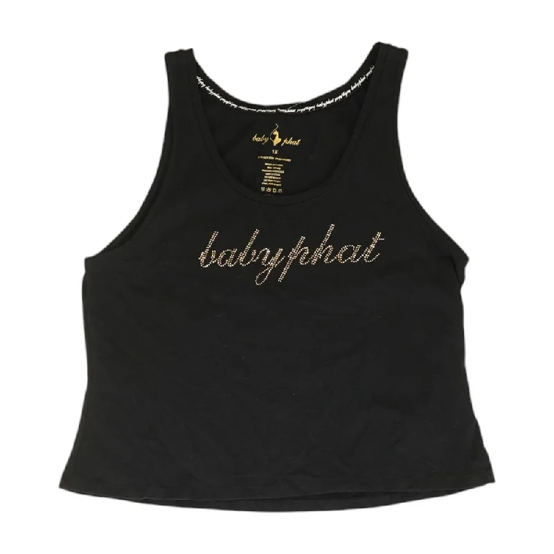 Black Solid Tank casual tank top