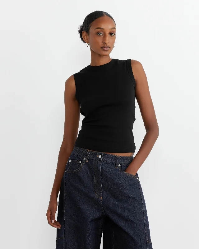 Esme Tank in Black charcoal tank top