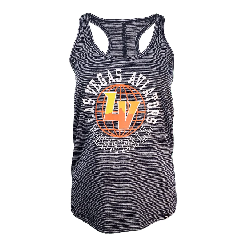 Women's Las Vegas Aviators New Era LVAB Globe LV Navy Space Dye Tank