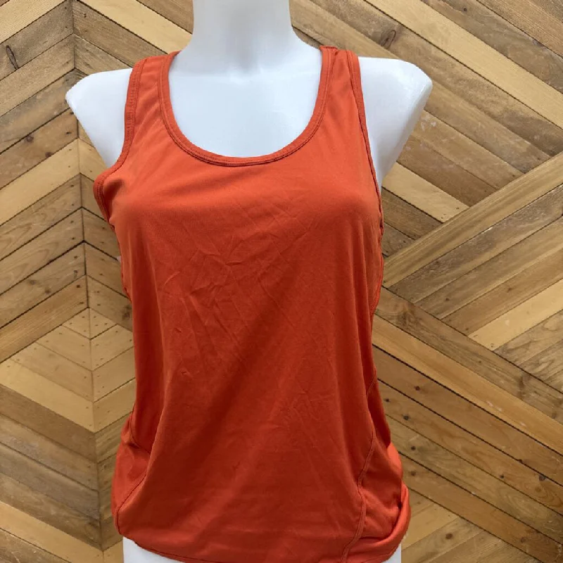 Black Diamond - Women's Racerback Tank Top - MSRP $44: Orange-women-MD beige tank top