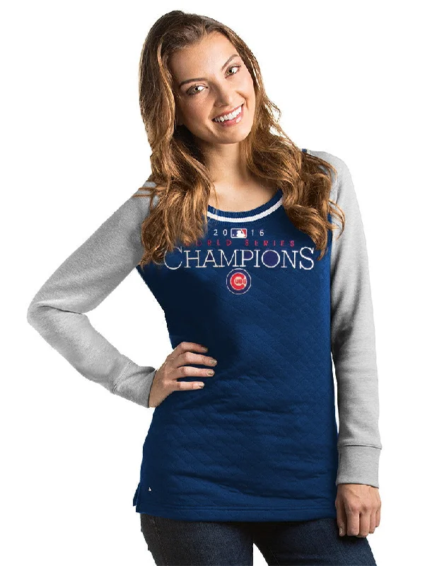 Chicago Cubs World Series Champion Womens Mvp Pullover 2016 Cowl Neck Pullover