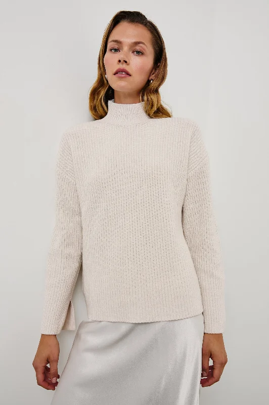 SANNA SWEATER - HAZY DUST Plaid Sweater Polka Dot Checkered