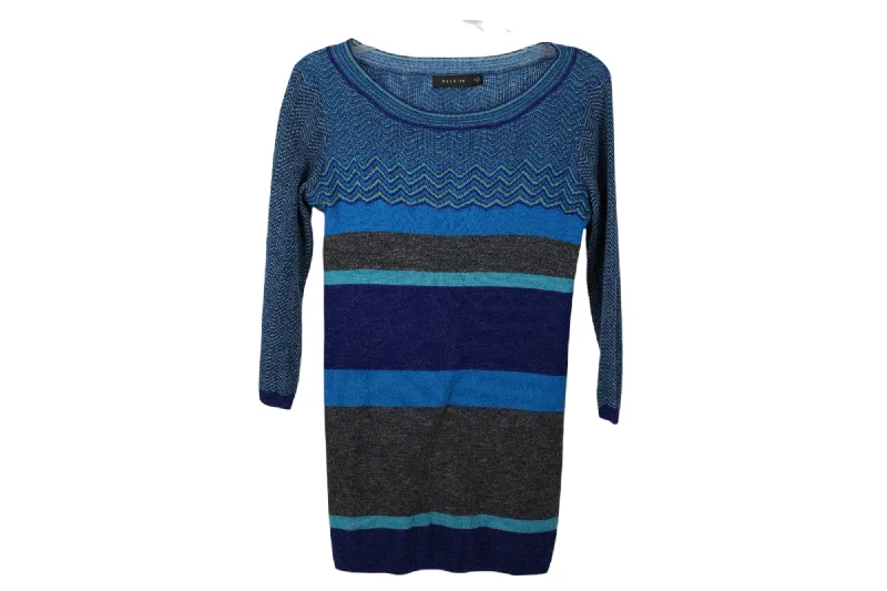 The Limited Merino Wool Blend Blue Sweater | M Fitted Loose Oversized
