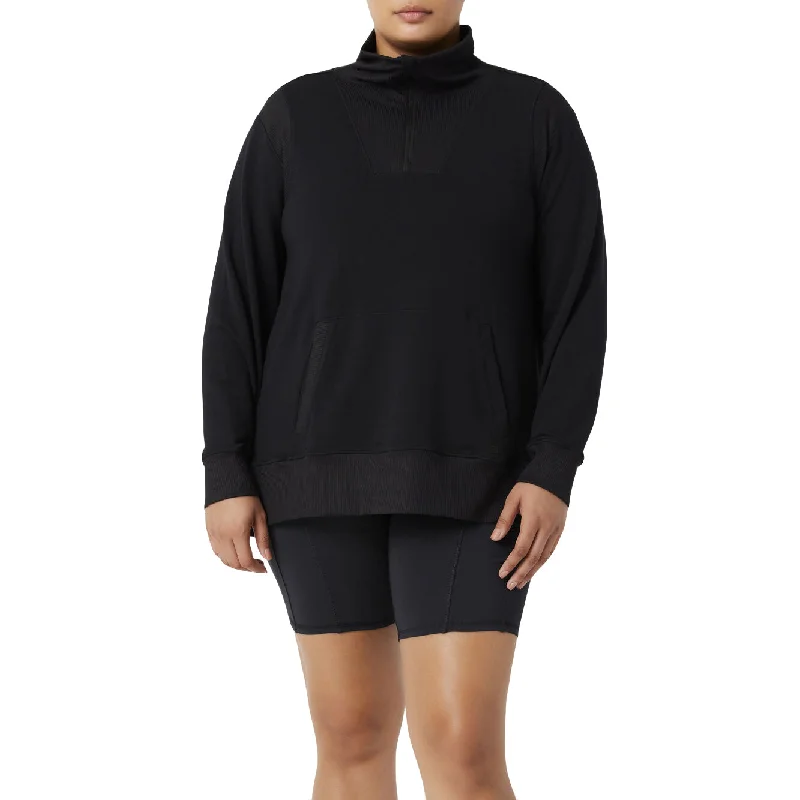 FILA Fi-Lux Half-Zip Plus Womens Pullover Crew Neck Wool