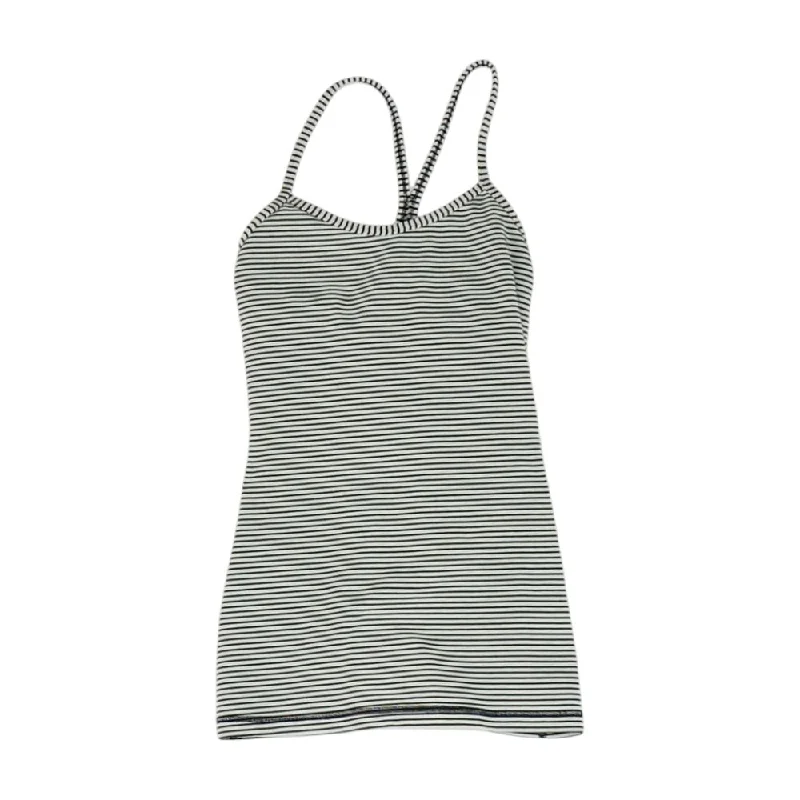 Black Striped Active Tank long tank top