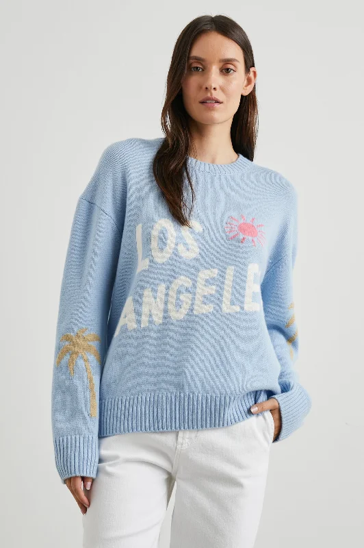 OLIVIA SWEATER - LOS ANGELES BLUE Terry Terry Cloth Terry Knit