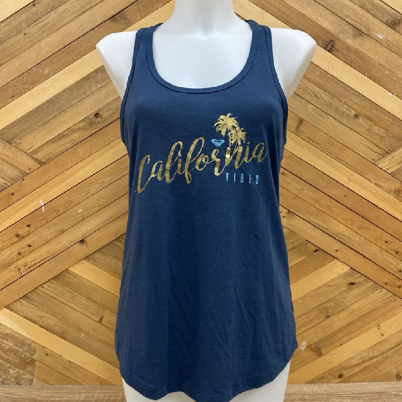Women's California Vibes Tank Top : Navy-women-MD chic tank top